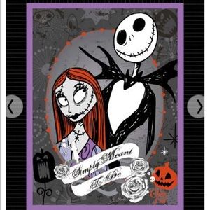 Nightmare Before Christmas Handmande Fleece Blanke